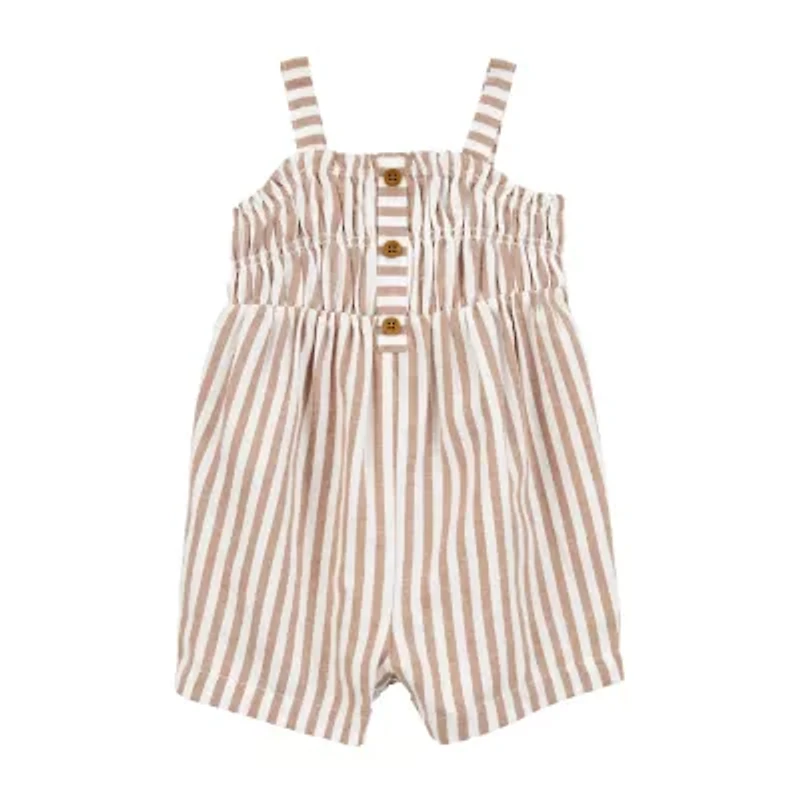 Carter's Baby Girls Sleeveless Striped Romper