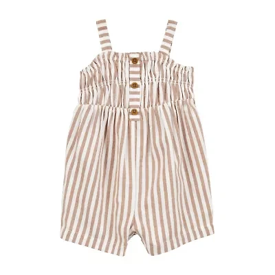 Carter's Baby Girls Sleeveless Striped Romper
