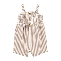 Carter's Baby Girls Sleeveless Striped Romper