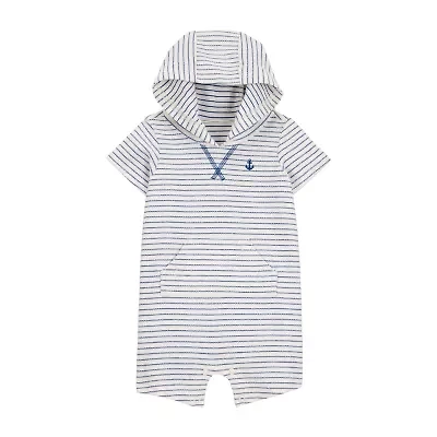 Carter's Baby Boys Short Sleeve Striped Romper