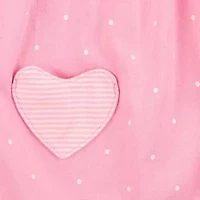 Carter's Baby Girls Sleeveless Dots Romper