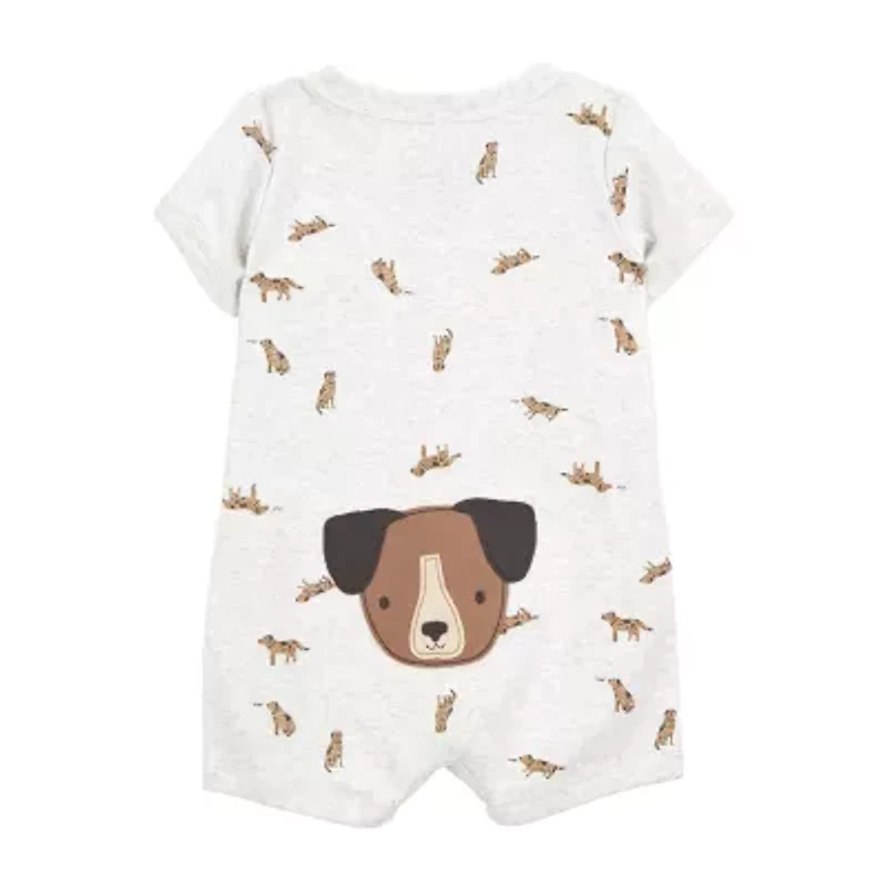 Carter's Baby Boys Short Sleeve Animal Romper