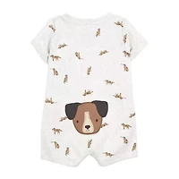 Carter's Baby Boys Short Sleeve Animal Romper