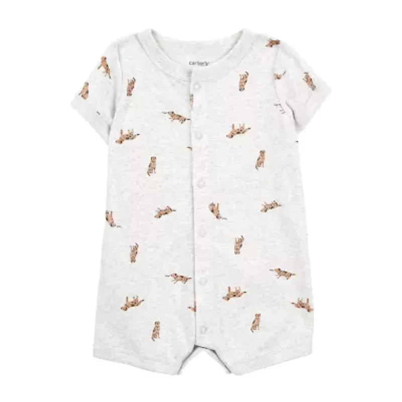 Carter's Baby Boys Short Sleeve Animal Romper