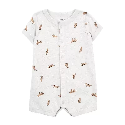 Carter's Baby Boys Short Sleeve Animal Romper