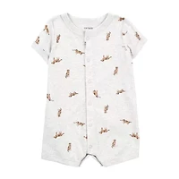 Carter's Baby Boys Short Sleeve Animal Romper