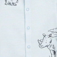 Carter's Baby Boys Short Sleeve Animal Romper