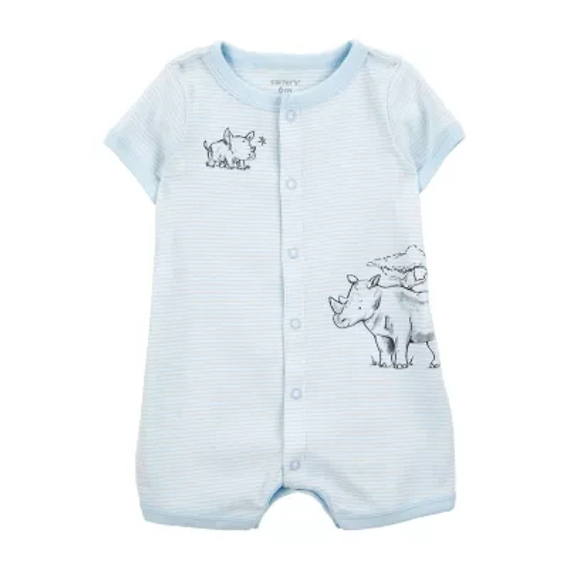 Carter's Baby Boys Short Sleeve Animal Romper