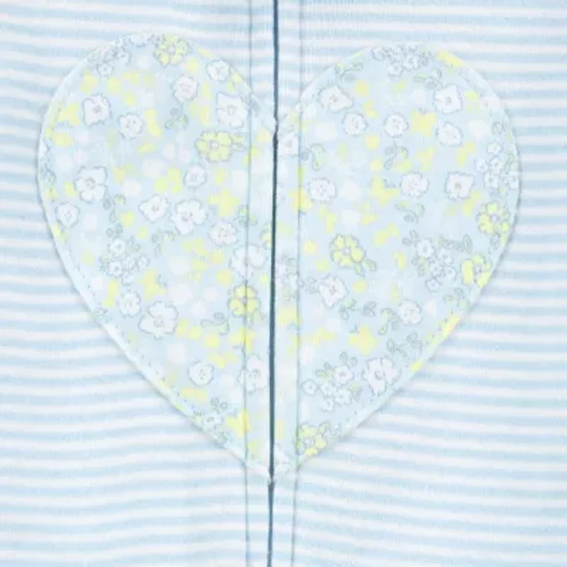 Carter's Baby Girls Footed Rib Crew Neck Long Sleeve One Piece Pajama