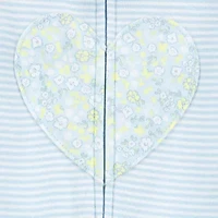 Carter's Baby Girls Footed Rib Crew Neck Long Sleeve One Piece Pajama