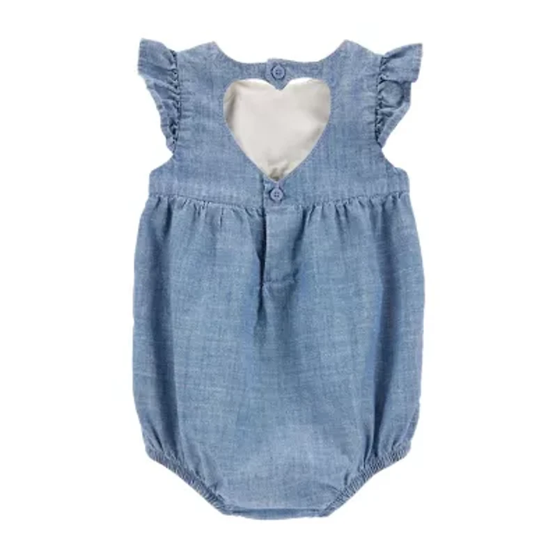 Oshkosh Baby Girls Sleeveless Romper
