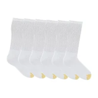 Gold Toe Harrington Mens 6 Pair Big and Tall Crew Socks