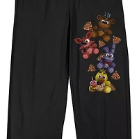 Five Nights At Freddys Mens Fleece 1 Pair Pajama Pants