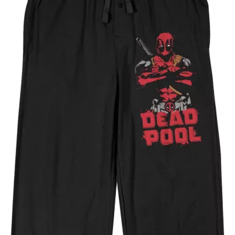 Deadpool Mens Fleece 1 Pair Pajama Pants