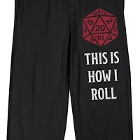 Dungeons And Dragons Mens Fleece 1 Pair Pajama Pants