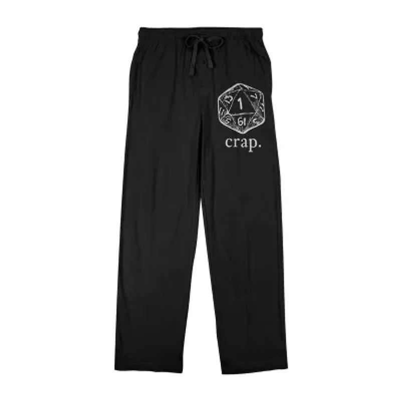 Dungeons And Dragons Mens Fleece 1 Pair Pajama Pants