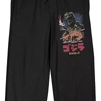 Godzilla Mens Fleece 1 Pair Pajama Pants