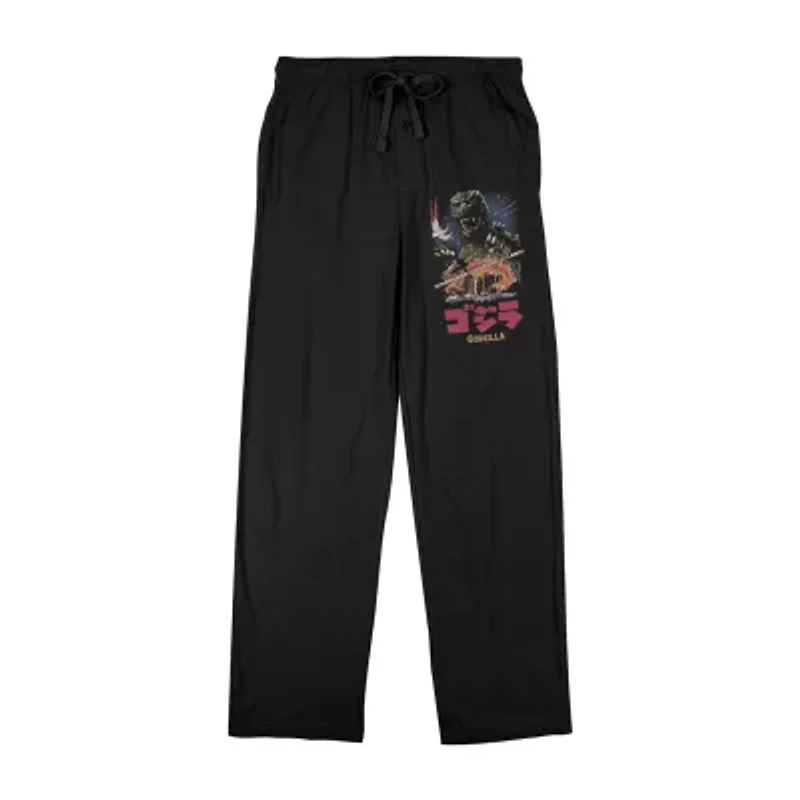 Godzilla Mens Fleece 1 Pair Pajama Pants