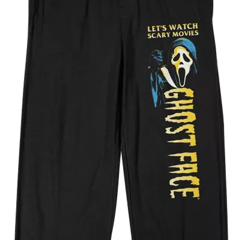 Ghostface Mens Fleece 1 Pair Pajama Pants