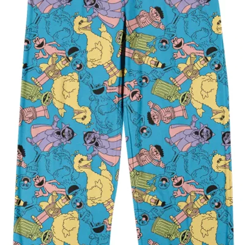 Sesame Street Mens Fleece 1 Pair Pajama Pants