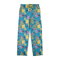 Sesame Street Mens Fleece 1 Pair Pajama Pants
