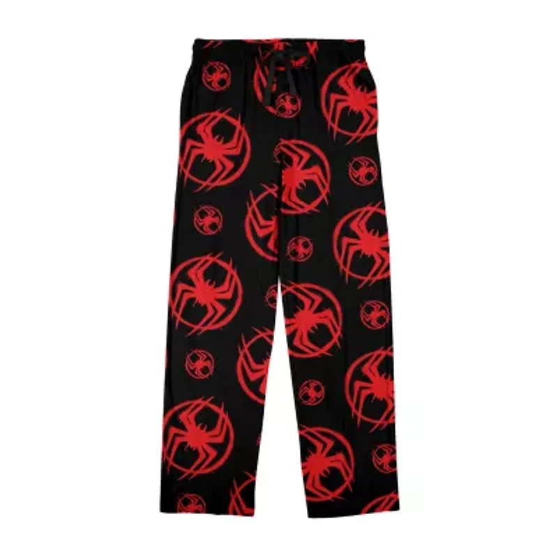 Spider-Man Miles Morales Mens Fleece 1 Pair Pajama Pants