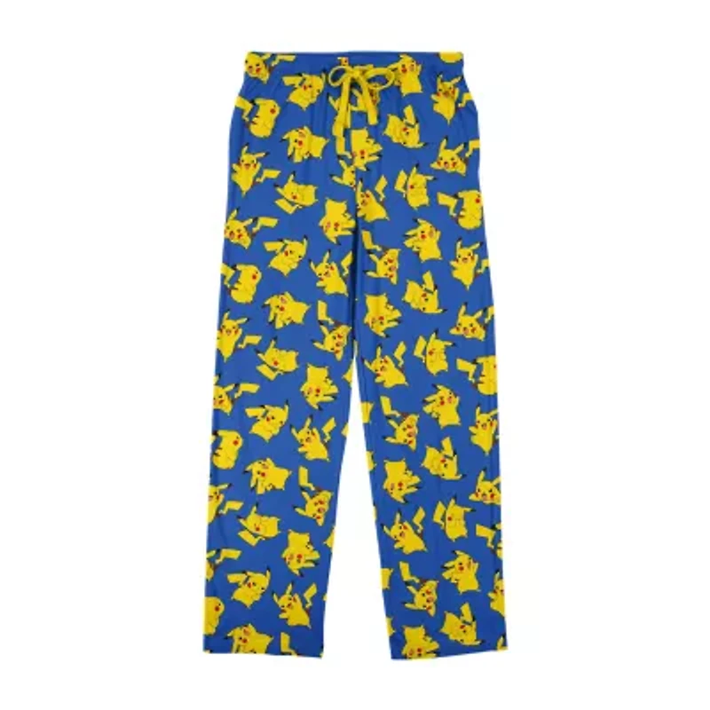 Pokemon Pikachu Mens Fleece 1 Pair Pajama Pants