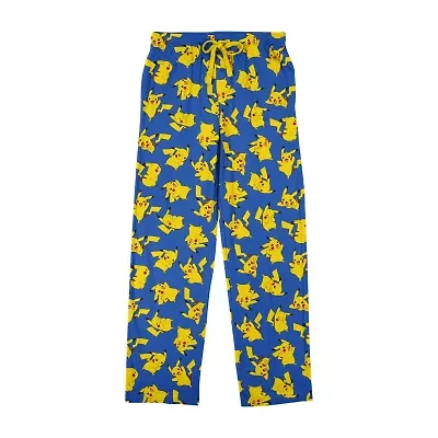 Pokemon Pikachu Mens Fleece 1 Pair Pajama Pants