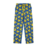 Pokemon Pikachu Mens Fleece 1 Pair Pajama Pants