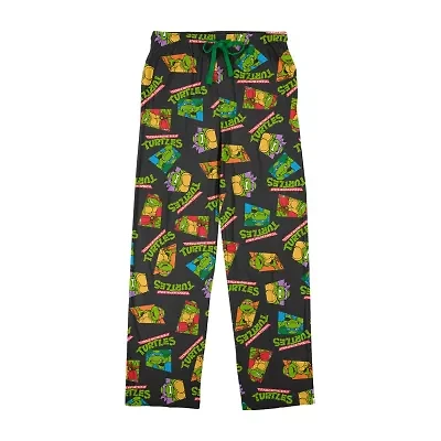 Teenage Mutant Ninja Turtles Mens Fleece 1 Pair Pajama Pants