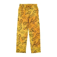 Garfield Mens Fleece 1 Pair Pajama Pants
