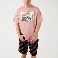 Jujutsu Kaisen Mens Crew Neck Short Sleeve 2-pc. Pajama Sets
