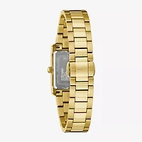 Bulova Our Lady Of Guadalupe / Nuestra Señora De Guadalupe Womens Diamond Accent Gold Tone Stainless Steel Bracelet Watch 97p169