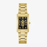 Bulova Our Lady Of Guadalupe / Nuestra Señora De Guadalupe Womens Diamond Accent Gold Tone Stainless Steel Bracelet Watch 97p169