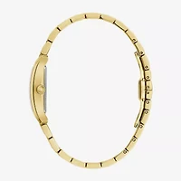 Bulova Our Lady Of Guadalupe / Nuestra Señora De Guadalupe Womens Diamond Accent Gold Tone Stainless Steel Bracelet Watch 97p169