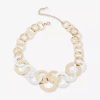 a.n.a Two Tone Womens 16 Inch Collar Necklace