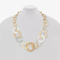 a.n.a Two Tone Womens 16 Inch Collar Necklace