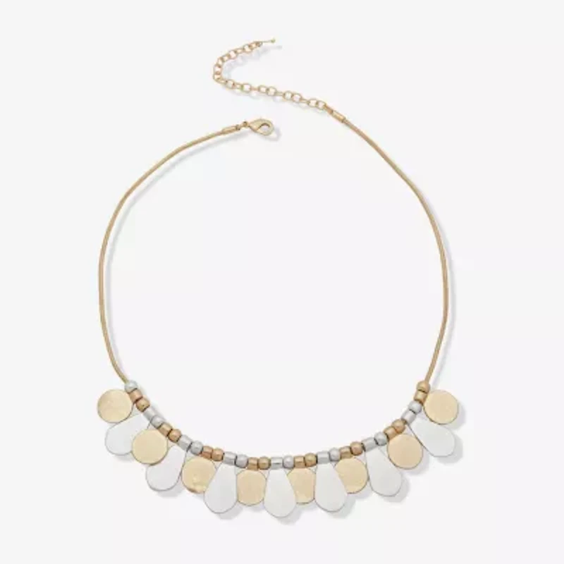 a.n.a Two Tone Womens 16 Inch Collar Necklace