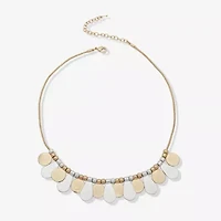 a.n.a Two Tone Womens 16 Inch Collar Necklace