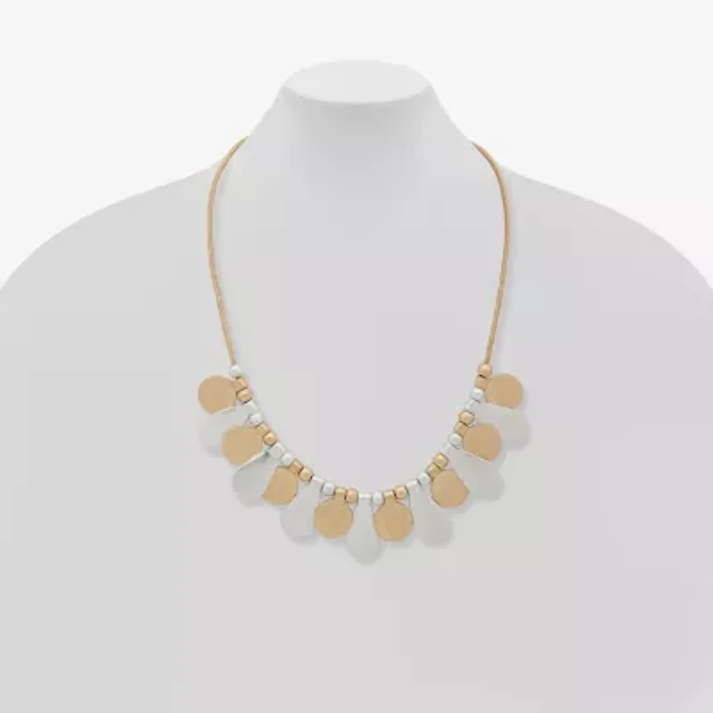 a.n.a Two Tone Womens 16 Inch Collar Necklace