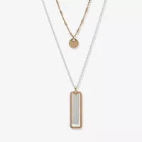 a.n.a Two Tone Womens 20 Inch Strand Necklace