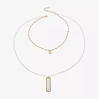 a.n.a Two Tone Womens 20 Inch Strand Necklace