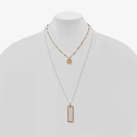 a.n.a Two Tone Womens 20 Inch Strand Necklace