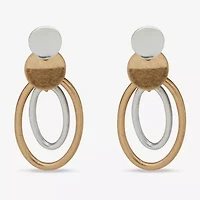 a.n.a Two Tone Womens Drop Earrings