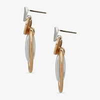 a.n.a Two Tone Womens Drop Earrings