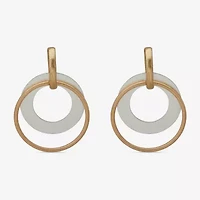 a.n.a Two Tone Womens Drop Earrings