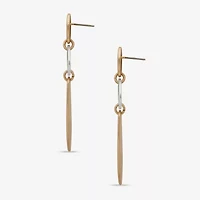 a.n.a Two Tone Womens Drop Earrings