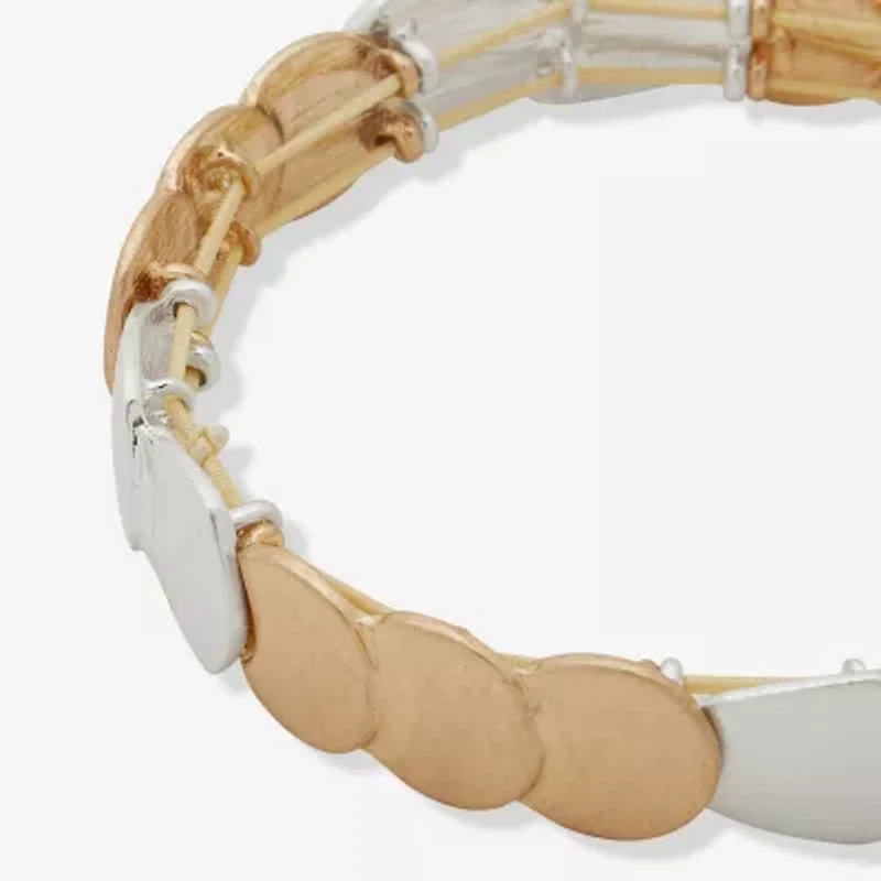 a.n.a Two Tone Womens Stretch Bracelet