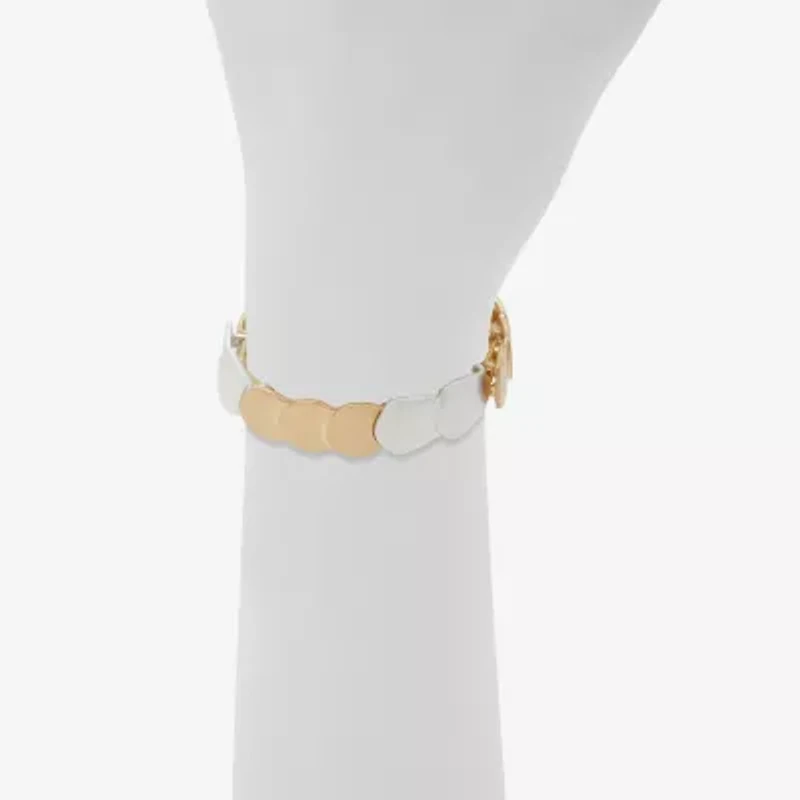 a.n.a Two Tone Womens Stretch Bracelet