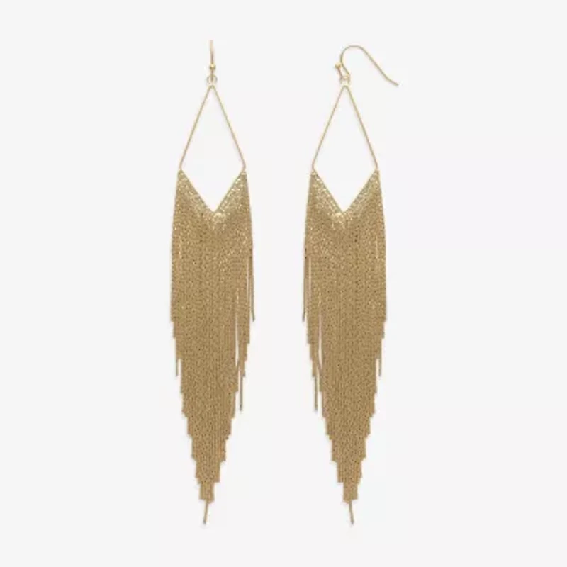 Bijoux Bar Gold Tone Womens Drop Earrings
